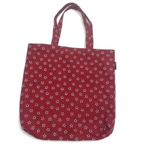 J.Crew Reusable Everyday Canvas Tote – Red, White & Blue Stars- BNWT-USA-Preppy